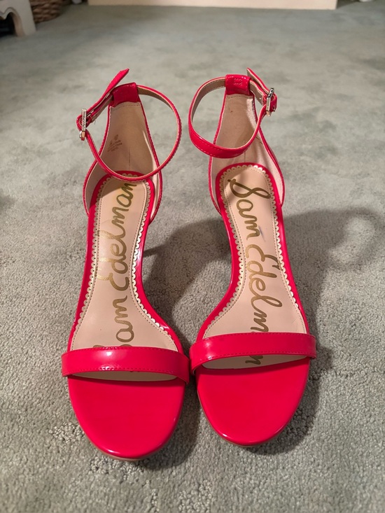 Sam Edelman Shoes - Sam Edelman Women's Red Ankle-Strap Sandals